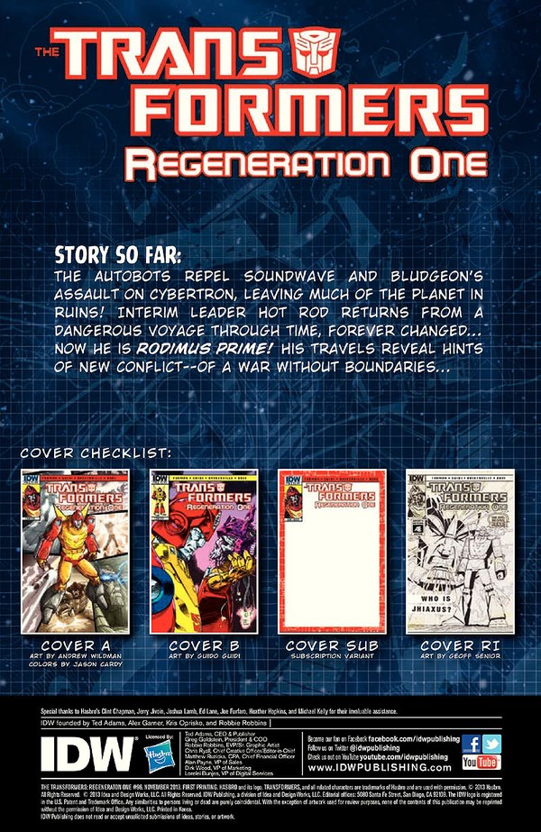 Transformers Regeneration One 96 Comic Book Preview   ZERO INITIATIVE  (2 of 9)